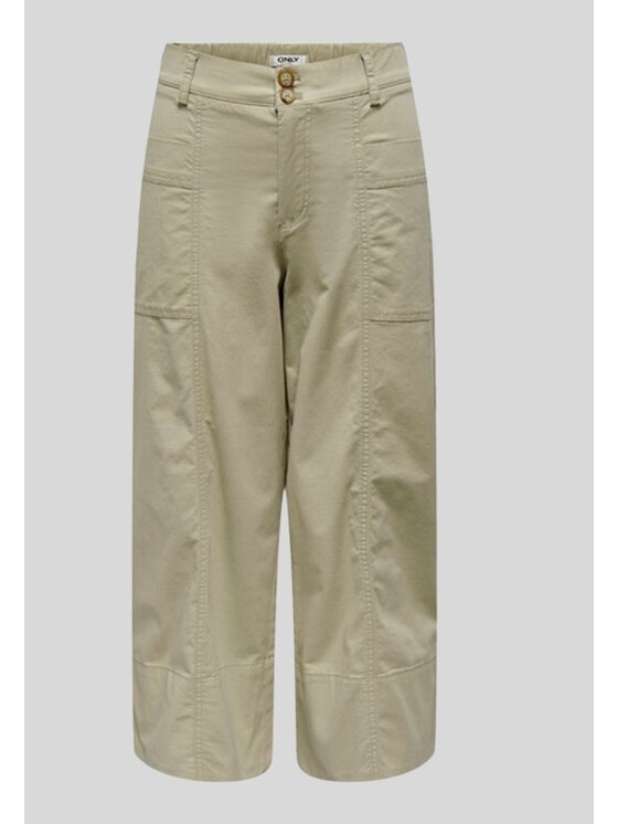 ONLY ONLY Παντελόνα 15314623 Μπεζ Classic Fit