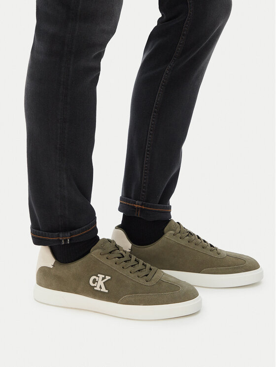 Calvin Klein Calvin Klein Sneakersy Low Prof Cupsole Su HM0HM02125 Zielony