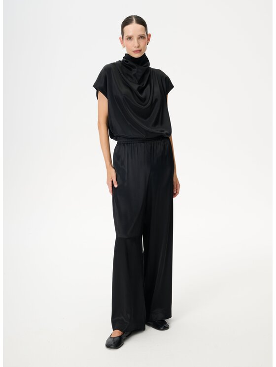 LEBRAND LEBRAND Bluzka Kila Czarny Regular Fit