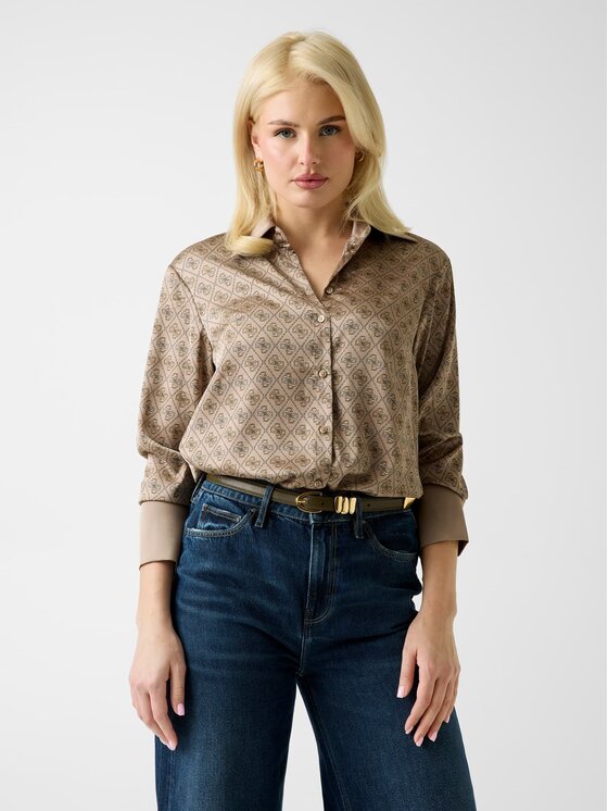 Guess Guess Top 181135 Beżowy Classic Fit
