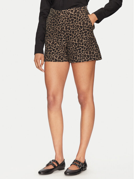 Morgan Morgan Pantaloncini di tessuto 251-SHILI.F Marrone Straight Fit