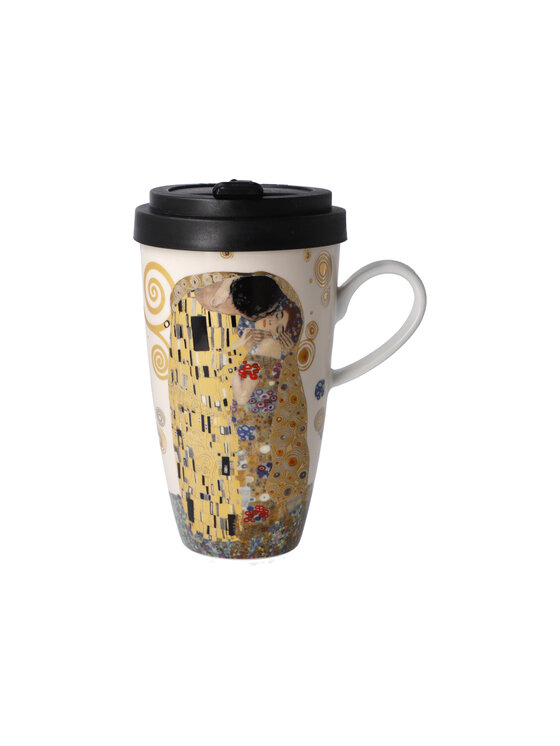 Goebel Goebel Kubek podróżny G.Klimt - Pocałunek Kolorowy