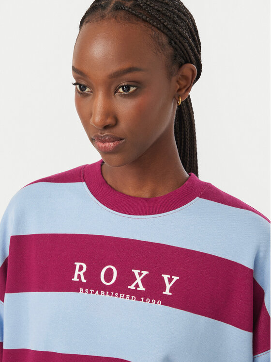 Roxy Roxy Felpa Strictly Stripes ERJFT05071 Bordeaux Regular Fit