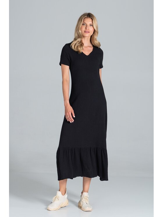FIGL FIGL Φόρεμα M827 Μαύρο Regular Fit