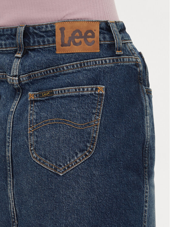 Lee Lee Džinsinis sijonas 112355270 Tamsiai mėlyna Regular Fit