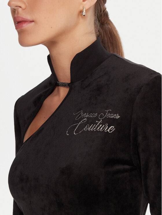 Versace Jeans Couture Versace Jeans Couture Koktejlové šaty 79HAO9A1 J0241 Čierna Slim Fit