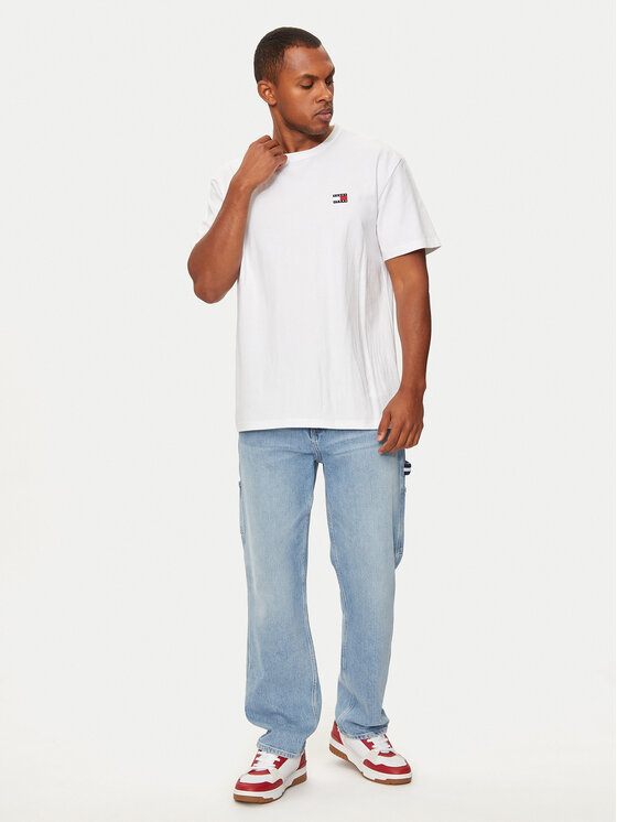 Tommy Jeans Tommy Jeans T-Shirt DM0DM17995 Bílá Regular Fit