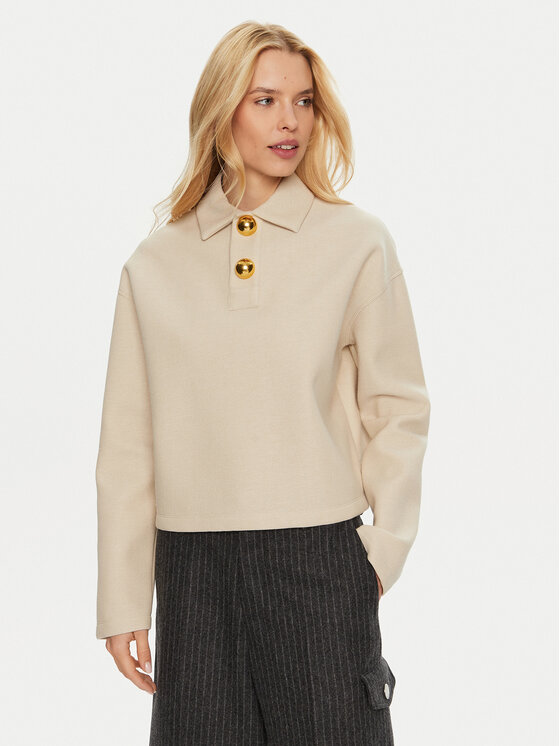 AMI PARIS Sveter FPL318.750 Béžová Regular Fit
