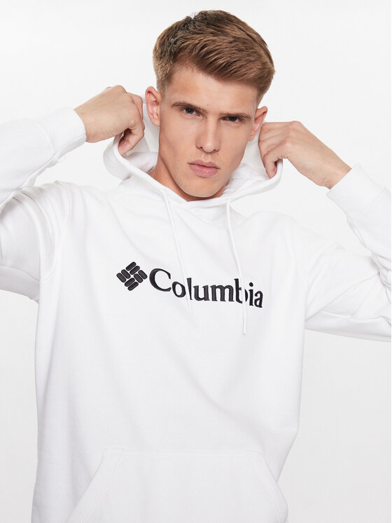 Columbia Columbia Μπλούζα CSC Basic Logo™ II Hoodie Λευκό Regular Fit