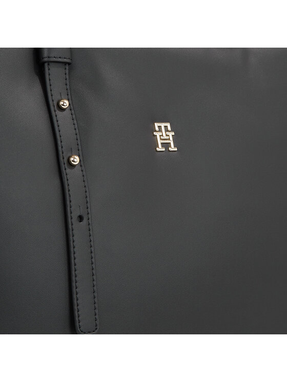 Tommy Hilfiger Tommy Hilfiger Ročna torba Th Soft Tote AW0AW15527 Črna