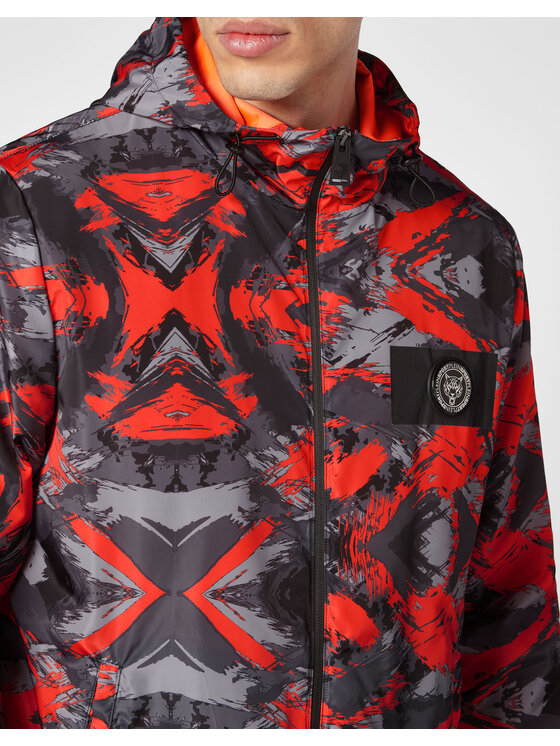 Plein Sport Plein Sport Giacca a vento 7339 Arancione Regular Fit