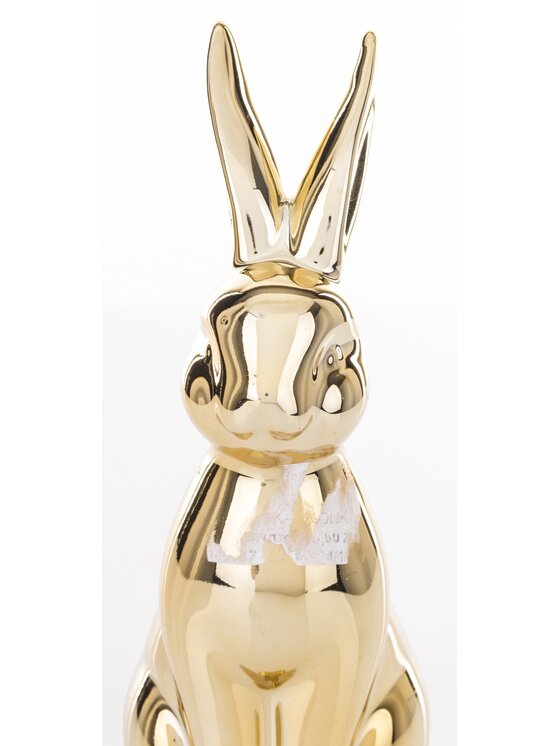 MIAhome MIAhome Figurka siedzący złoty królik 24x8,5x12 cm Złoty