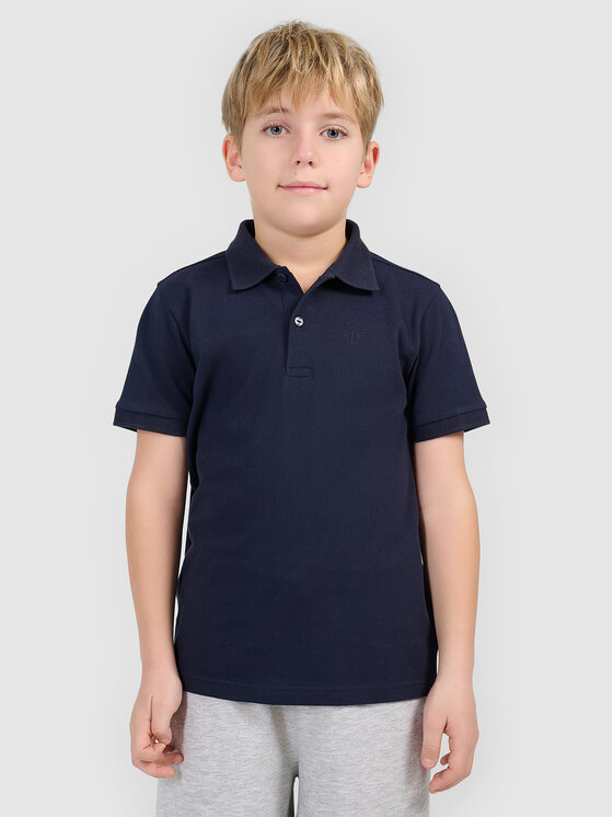 4F 4F Polo BASIC+ Granatowy Regular Fit