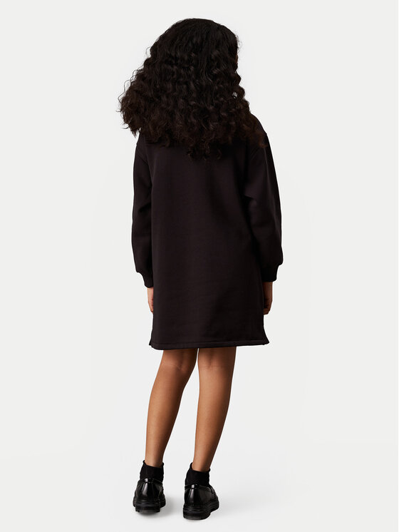 Calvin Klein Jeans Calvin Klein Jeans Rochie tricotată Teddy Monogram IG0IG02670 Negru Regular Fit