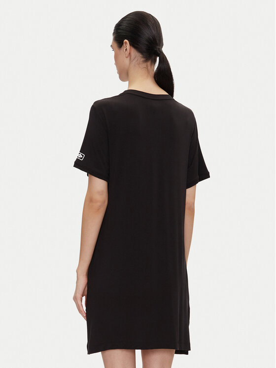 DKNY DKNY Noční košile YI30051 Černá Relaxed Fit