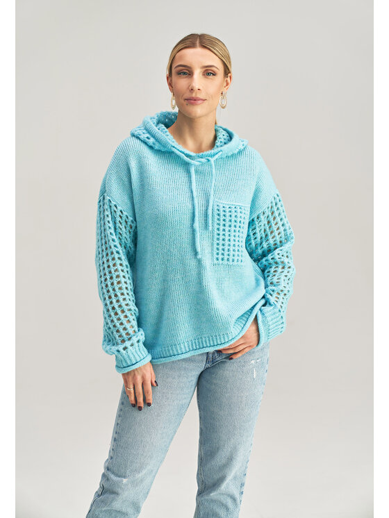 FIGL FIGL Sveter M996 Modrá Basic Fit