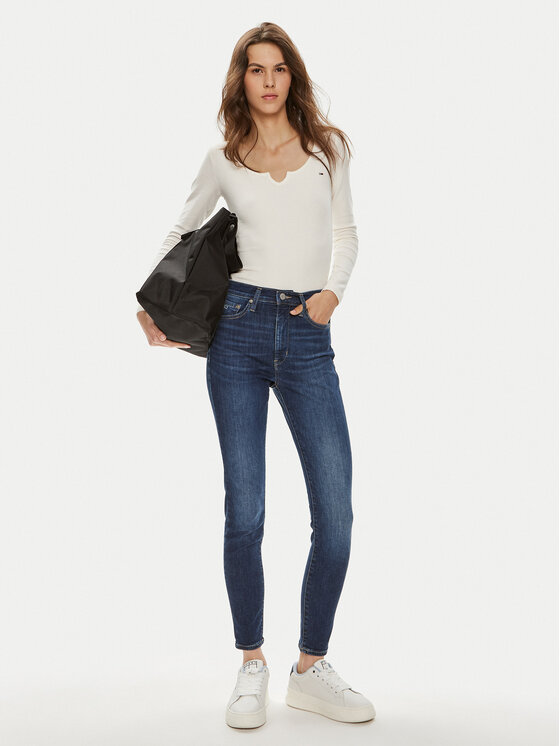 Tommy Jeans Tommy Jeans Τζιν Sylvia DW0DW19258 Σκούρο μπλε Skinny Fit
