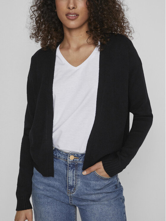 Vila Vila Cardigan Ril 14060800 Nero Regular Fit