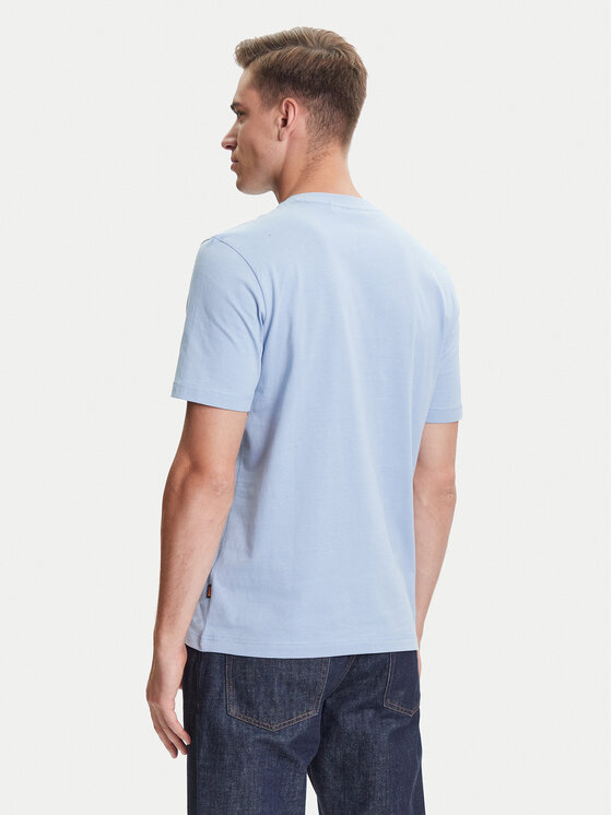 BOSS BOSS Tricou Te_Container 50546920 Albastru celest Regular Fit