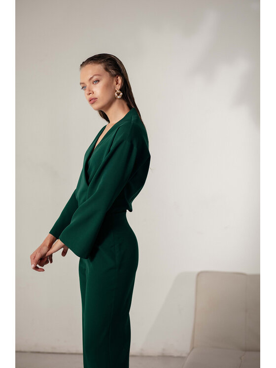 Makover Makover Jumpsuit K147 Verde Regular Fit