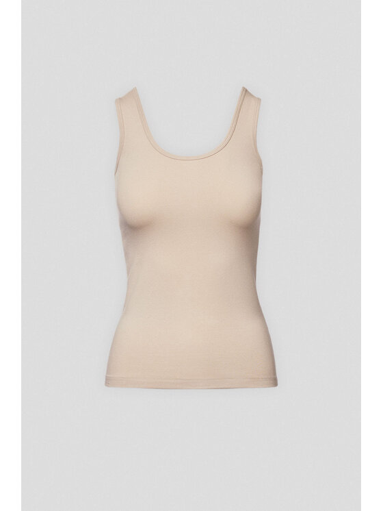 Lancerto Lancerto Top Cynthia TS073225000002 Écru Slim Fit
