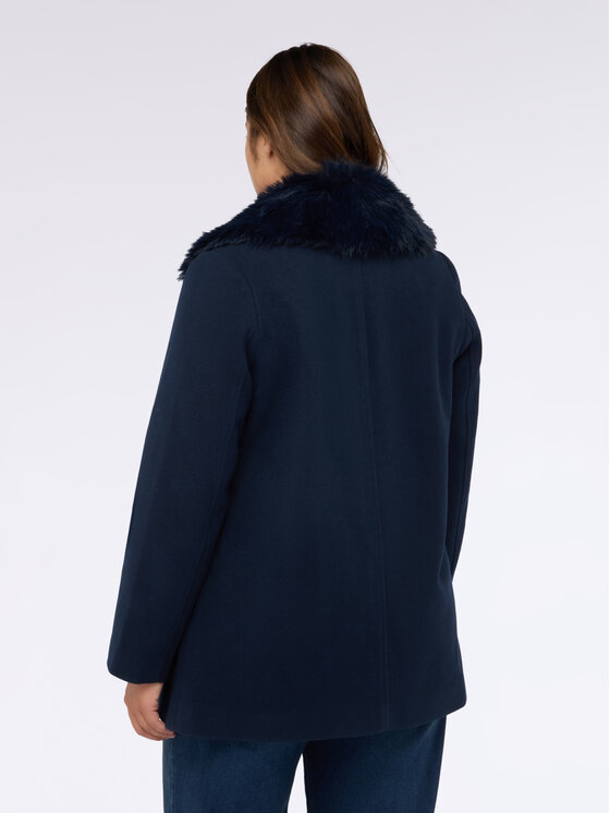Fiorella Rubino Fiorella Rubino Płaszcz zimowy 8002T000350N034 Niebieski Regular Fit