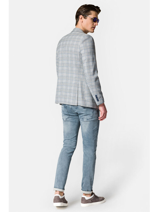 Lancerto Lancerto Marynarka Avila MA131123000021 Szary Slim Fit