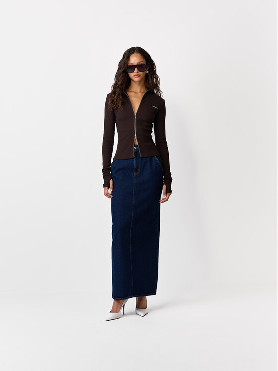 La Mania La Mania Felpa MANDY Marrone scuro Basic Fit