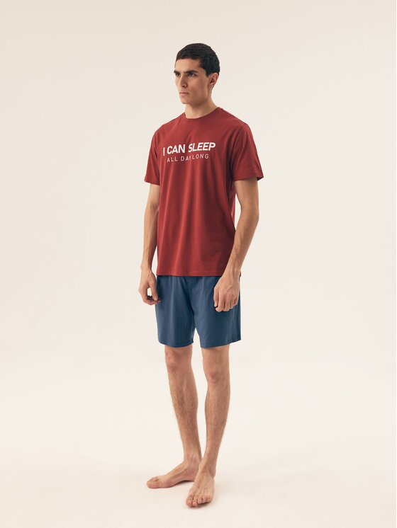 Henderson Henderson Piżama 42614 Czerwony Regular Fit