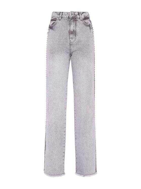 PHILIPP PLEIN PHILIPP PLEIN Jeansy 2281 Szary Palazzo Fit