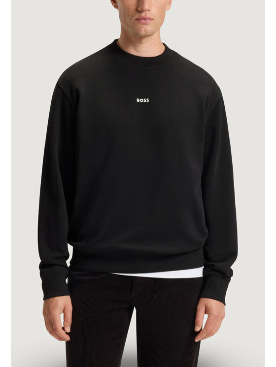 BOSS BOSS Felpa WeSmallcrew 10244192 Nero Casual Fit