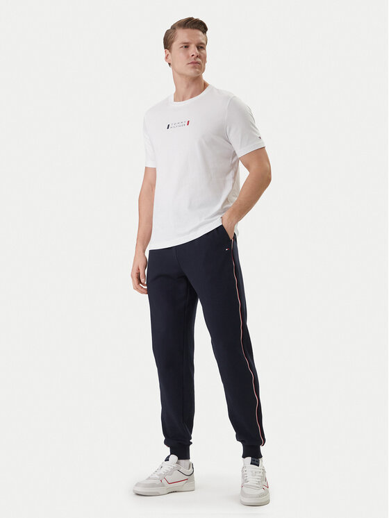 Tommy Hilfiger Tommy Hilfiger Pantaloni trening Global Stripe MW0MW42882 Albastru Regular Fit