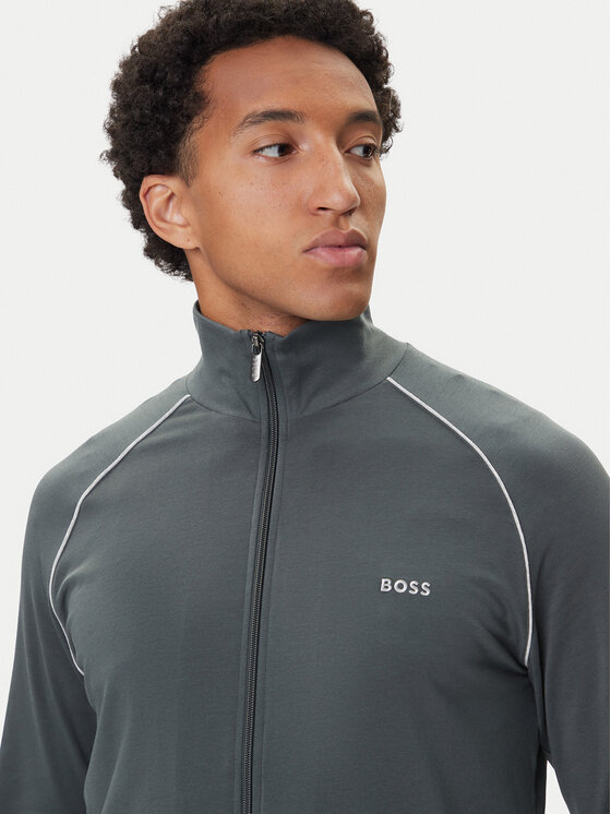 BOSS BOSS Majica dugih rukava Mix&Match 50515307 Zelena Regular Fit