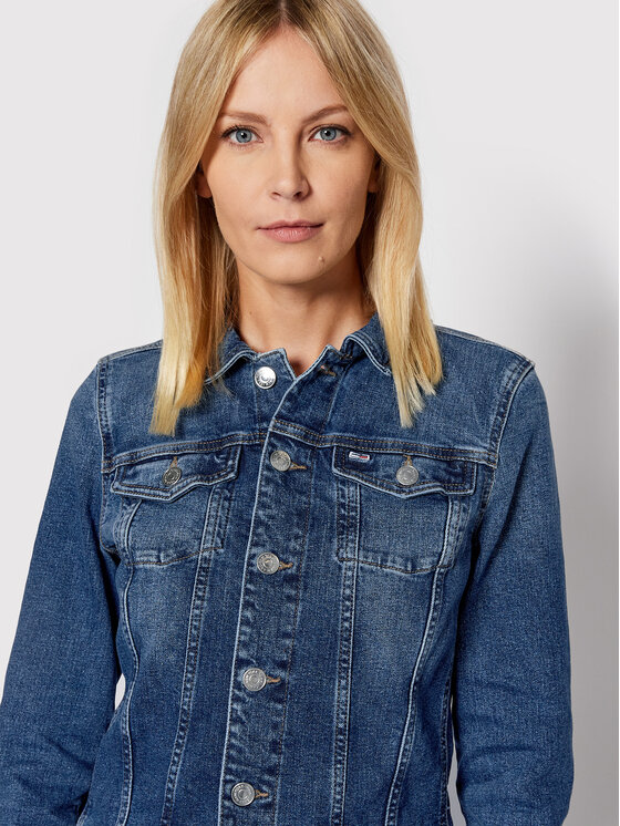 Tommy Jeans Tommy Jeans Giacca di jeans Viviane DW0DW11446 Blu scuro Slim Fit