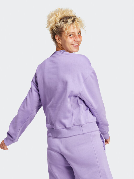 adidas adidas Pluus ALL SZN Fleece Sweatshirt IC6450 Lilla Loose Fit