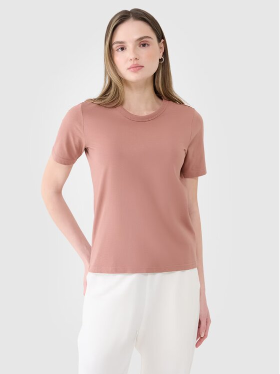 4F 4F T-Shirt 4FWSS25TTSHF1991-11S Biały Regular Fit