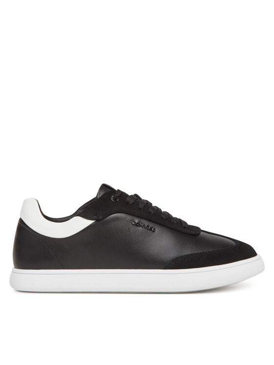Calvin Klein Calvin Klein Sneakersy Cupsole Lace Up - Lth Sue Mix HW0HW02435 Czarny