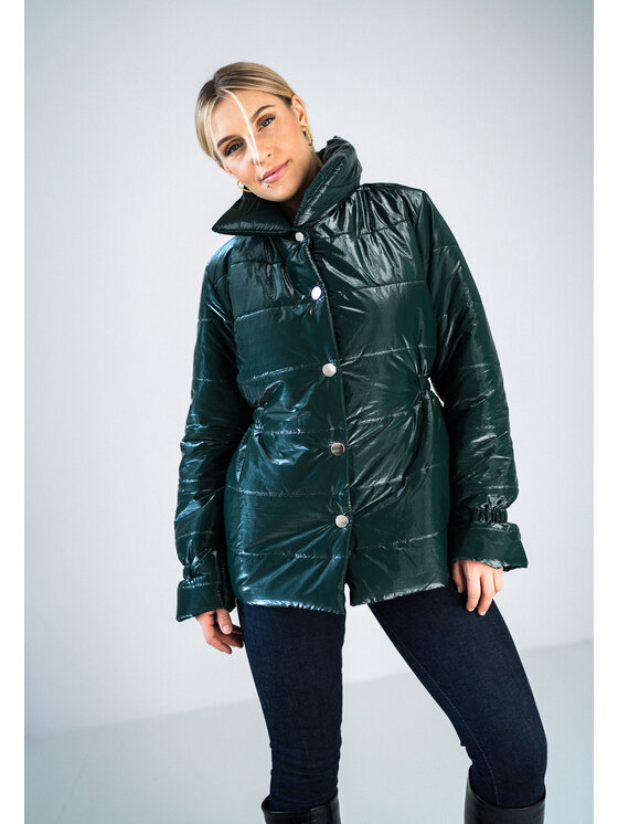 FIGL FIGL Kurtka zimowa M933 Zielony Regular Fit
