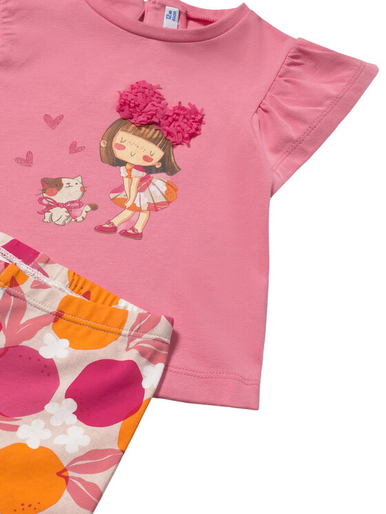 Mayoral Mayoral Set T-Shirt und Leggings 1751 Rosa Regular Fit