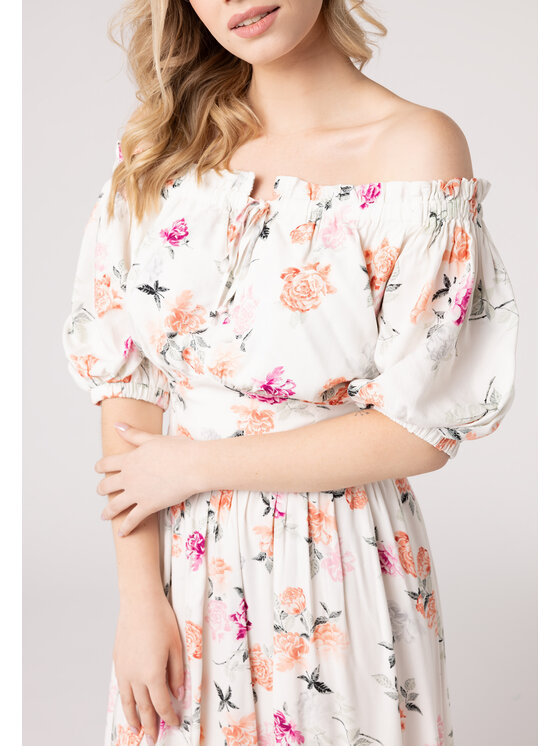 LAURELLA LAURELLA Letné šaty Laurella 4UL098112 Béžová Regular Fit