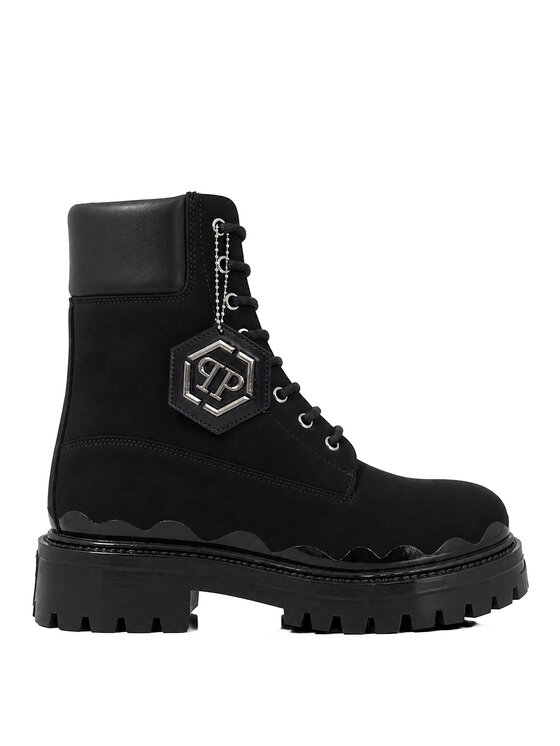 PHILIPP PLEIN PHILIPP PLEIN Kotníková obuv s elastickým prvkem 31322 Černá