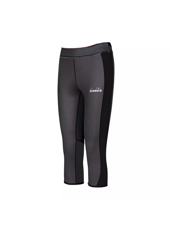 Diadora Diadora Legginsy L. 3/4 REVERSIBLE TIGHTS BE ONE Czerwony Basic Fit