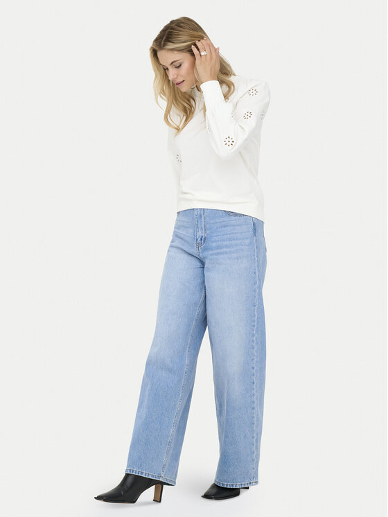 ONLY ONLY Суитшърт Femme 15315687 Бял Regular Fit