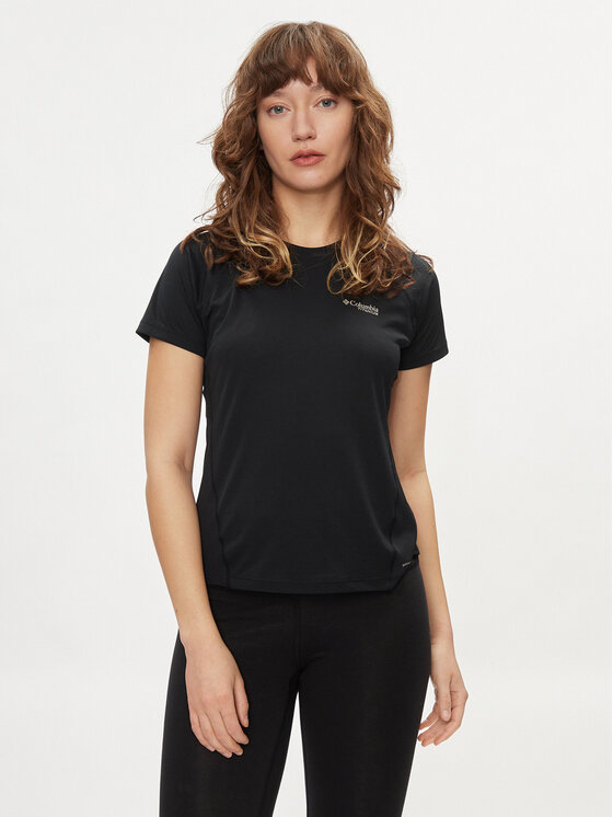 Columbia Columbia Techniniai marškinėliai Cirque River™ 2072435 Juoda Regular Fit