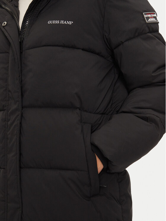 Guess Jeans Guess Jeans Cappotto invernale W4BL26 WGII2 Nero Regular Fit