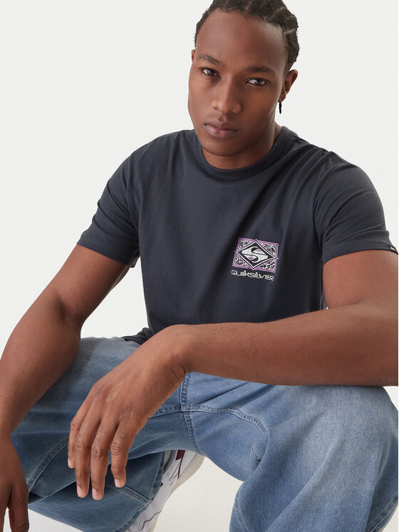Quiksilver Quiksilver T-shirt EQYZT08192 Siva Regular Fit