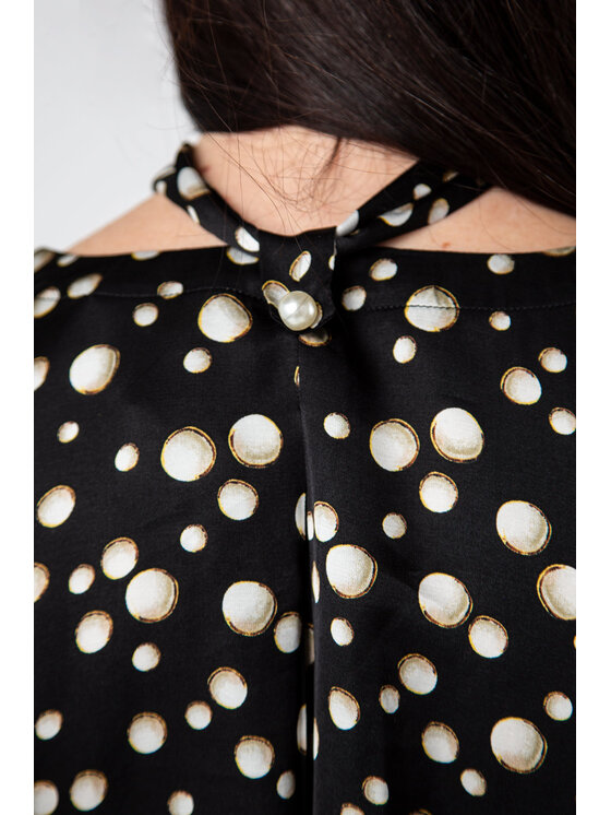 QUIOSQUE QUIOSQUE Halenka KELLY BLOUSE Černá Regular Fit