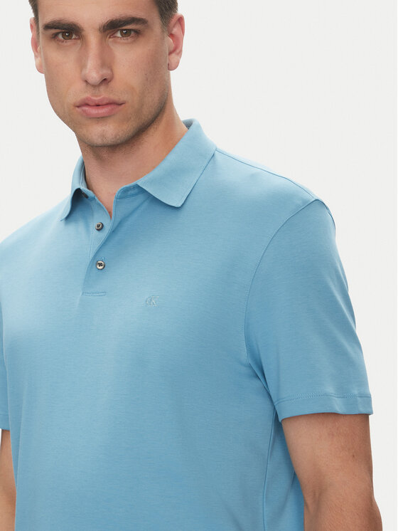 Calvin Klein Calvin Klein Pólóing Supima LV04LB276G Kék Regular Fit