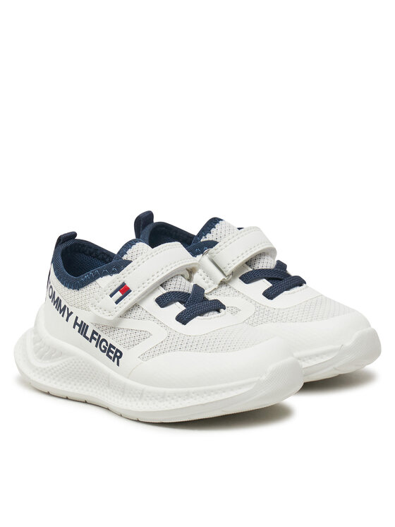 Tommy Hilfiger Tommy Hilfiger Sneakers Low Cut Lace-Up/Velcro Sneaker T1B9-33868-1756 M Bianco