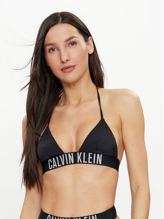 Calvin Klein Swimwear Gornji del bikini KW0KW02581 Črna